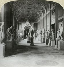 Gallery of statues in the Vatican c1909. Creator: Unknown