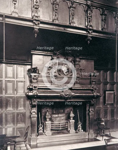 Gallery over the chimney piece in the Great Hall of Charterhouse, Finsbury, London, 1880. Artist: Henry Dixon
