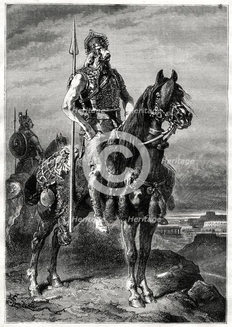Gallic horseman, 19th century. Artist: Neuville