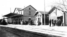Gallur North Station, province of Zaragoza, 1910