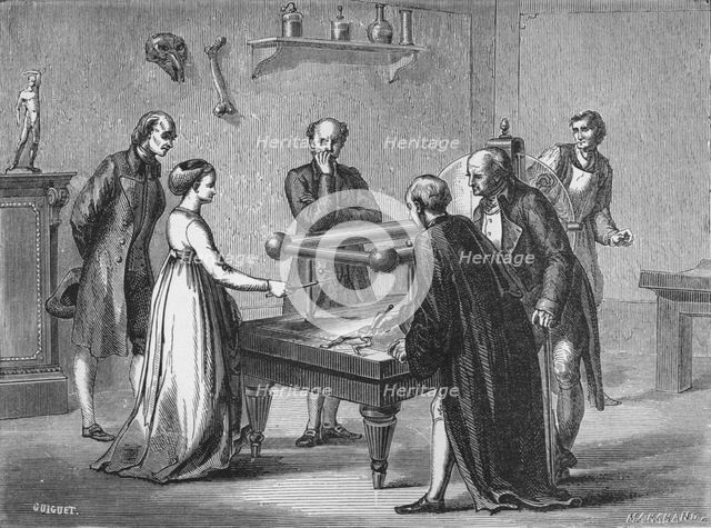 Galvani's discovery, 1780 (1894). Artist: Unknown.