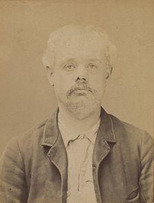 Gama. Joseph. 41 ans, né le 5/3/42 à Paris IXe. Graveur. Anarchiste. 6/7/94., 1894. Creator: Alphonse Bertillon