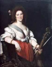 Gamba Player c1635. Artist: Bernardo Strozzi