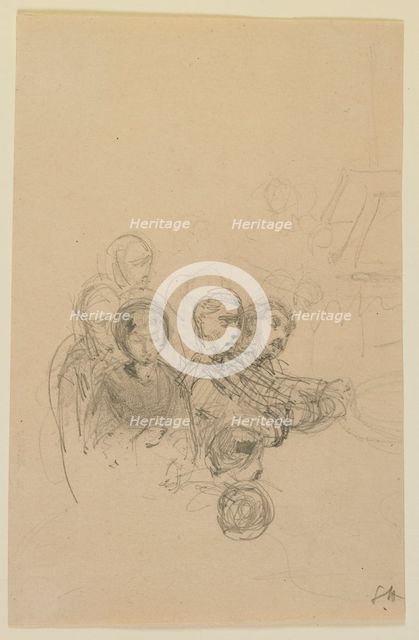 Gamblers, 1858. Creator: James Abbott McNeill Whistler.