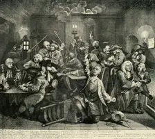 Gambling at White's Club 1734, (1925). Creator: William Radclyffe