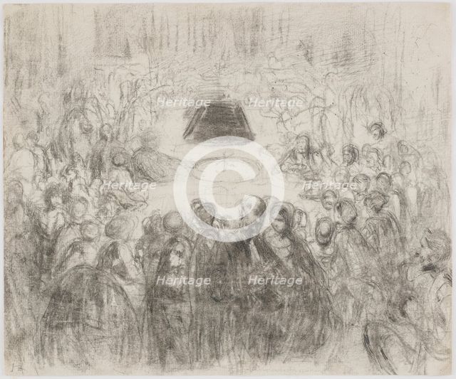 Gambling Salon at Baden-Baden, 1858. Creator: James Abbott McNeill Whistler.