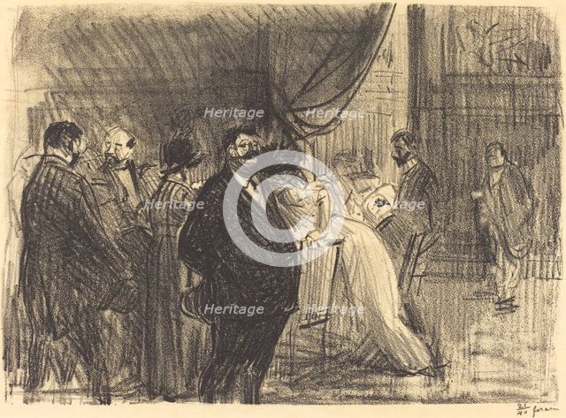 Gambling Room, 1914. Creator: Jean Louis Forain.