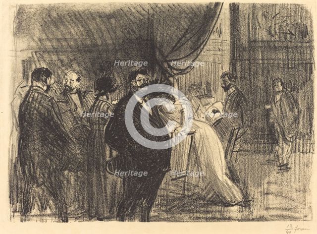 Gambling Room, 1914. Creator: Jean Louis Forain.