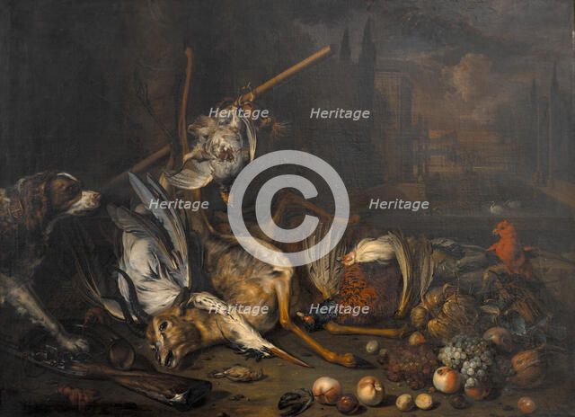 Game and Fruit, 1690-1721. Creator: Dirk Valkenburg.