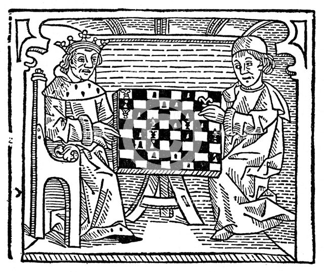 Game and play of chess, 1474 (1956). Artist: Unknown