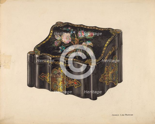 Game Box (For Poker Chips), c. 1939. Creator: Francis Law Durand.