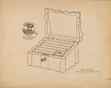Game Box (For Poker Chips), c. 1939. Creator: Francis Law Durand