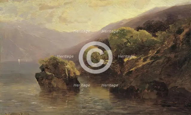 Game from Lake Geneva, 1852. Creator: Alexandre Calame.