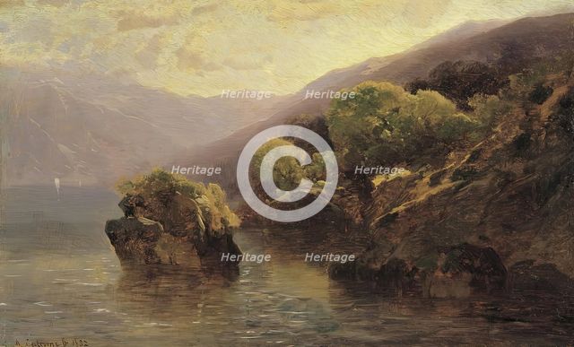 Game from Lake Geneva, 1852. Creator: Alexandre Calame.