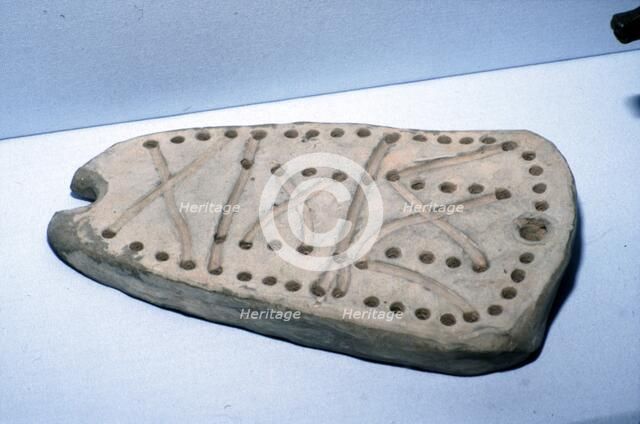 Game of 58 Holes, Gaming board, 1000 BC. Artist: Unknown.