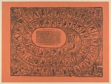 Game of the Goose, with the rules printed in the center, ca. 1900-1910., ca. 1900-1910. Creator: José Guadalupe Posada
