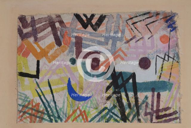 Game of the forces of Lech Landscape, 1917. Creator: Klee, Paul (1879-1940).