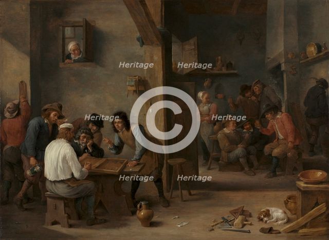 Game of Backgammon, 1640s. Creator: David Teniers (Flemish, 1610-1690).