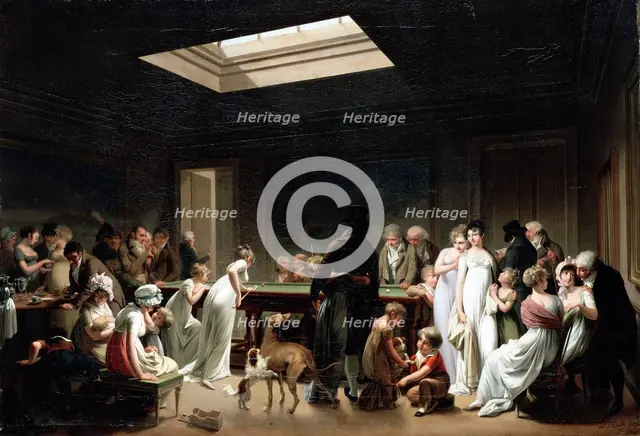 Game of Billiards, 1807. Creator: Louis Leopold Boilly.