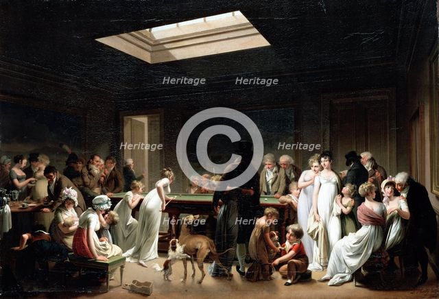 Game of Billiards, 1807. Creator: Louis Leopold Boilly.