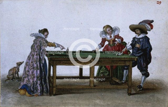 Game of Billiards, ca 1620-1625. Artist: Venne, Adriaen Pietersz. van de (1589-1662)