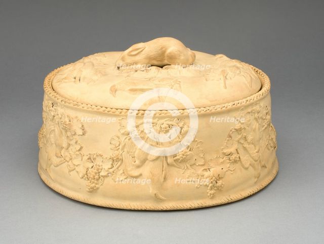 Game Pie Tureen, Burslem, c. 1850. Creator: Wedgwood.