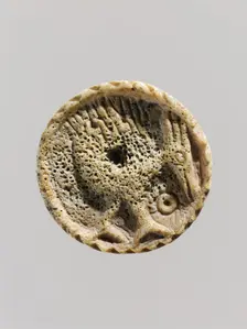 Game Piece with a Bird, French, ca.1050. Creator: Unknown