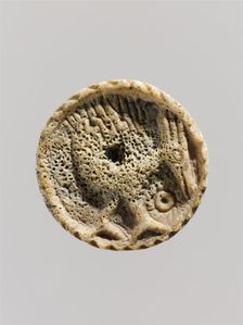 Game Piece with a Bird, French, ca.1050. Creator: Unknown