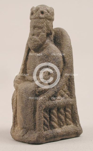 Game Piece in the Form of an Enthroned King, ca. 1200-1250. Creator: Unknown.