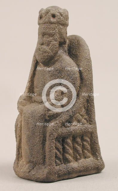 Game Piece in the Form of an Enthroned King, ca. 1200-1250. Creator: Unknown.