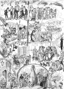 Games for Old and Young, drawn by George Cruikshank, 1880. Creator: Joseph Swain