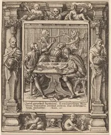 Gamesters, 1651. Creator: Wenceslaus Hollar