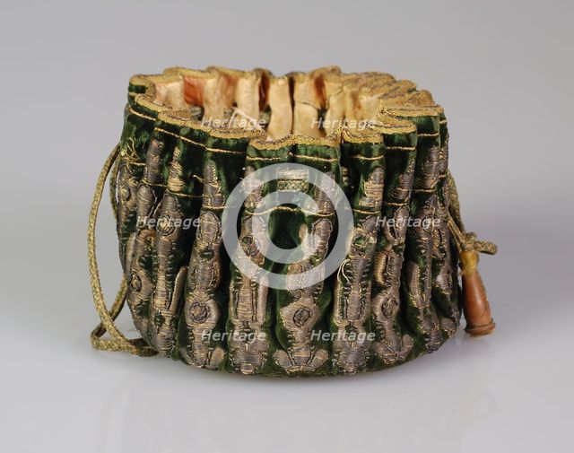 Gaming purse, French, late 17th century. Creator: Unknown.