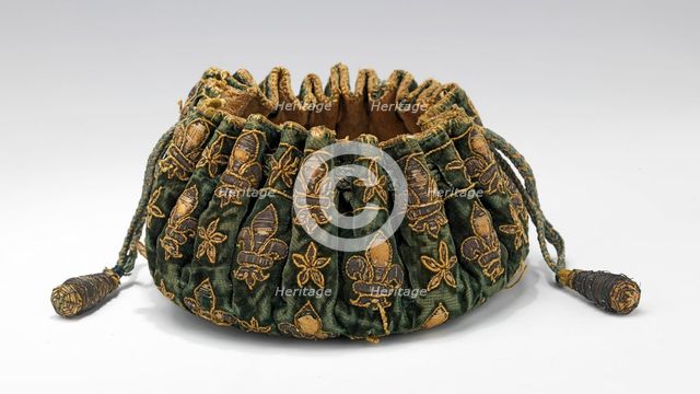 Gaming purse, French, late 17th century. Creator: Unknown.