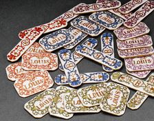 Gaming Pieces, Vienna, 1735/40. Creator: Du Paquier Porcelain Manufactory