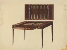 Gaming Table, 1935/1942. Creator: Ferdinand Cartier