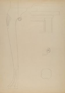 Gaming Table, 1935/1942. Creator: Unknown