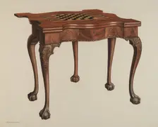 Gaming Table, 1940. Creator: M. Rosenshield-von-Paulin