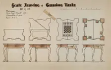 Gaming Table, c. 1940. Creator: M. Rosenshield-von-Paulin