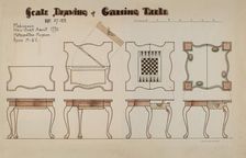 Gaming Table, c. 1940. Creator: M. Rosenshield-von-Paulin