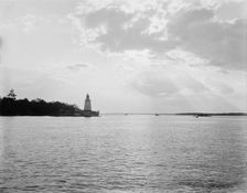 Gananoque Narrows, sunset, Thousand Islands, (1901?). Creator: Unknown