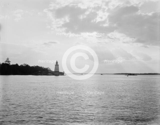 Gananoque Narrows, sunset, Thousand Islands, (1901?). Creator: Unknown.