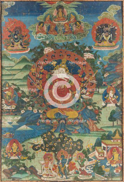 Ganapati Thangka, 18th century. Creator: Tibetan culture.