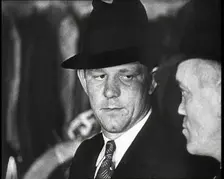 Gangsters demanding protection money, 1932. Creator: British Pathe Ltd