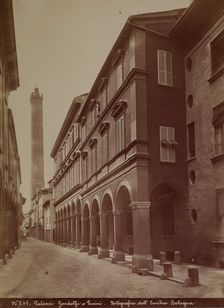 Gandolfi and Lucini Palaces, Bologna, between 1880-1890. Creator: Emilia