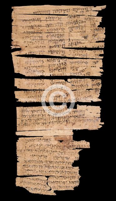Gandhara Scroll, the oldest known Buddhist texts in the world, 1st century BCE to 3rd century CE. Creator: Historic Object.