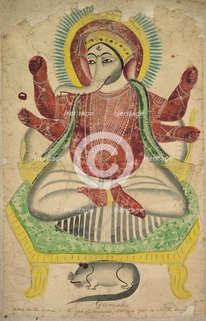 Ganesha, 1800s. Creator: Unknown.