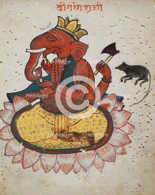 Ganesha, Lord of Obstacles, early 19th century. Creator: Unknown.