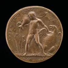 Ganymede Watering the Farnese Lilies [reverse], c. 1545/1550. Creator: Alessandro Cesati