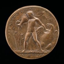 Ganymede Watering the Farnese Lilies [reverse], c. 1545/1550. Creator: Alessandro Cesati